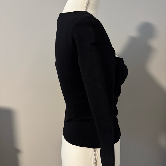 Superdown Black Cutout Long Sleeve Blouse | New with Tag - Picture 5 of 11